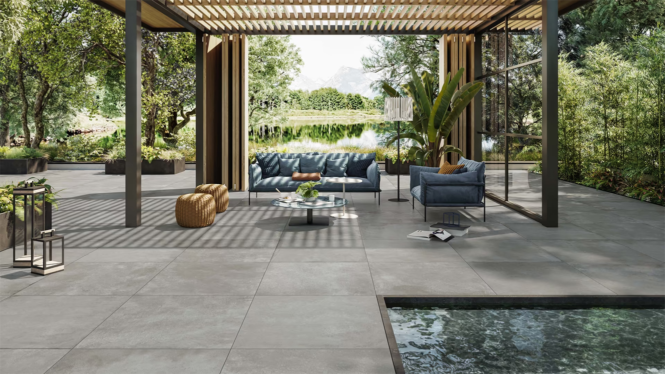 outdoor flooring from the Manhattan collection by Casalgrande Padana